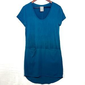 Anthropologie Dolan Petite XS Left Coast Loren Shift Dress Teal Blue Summer Cute